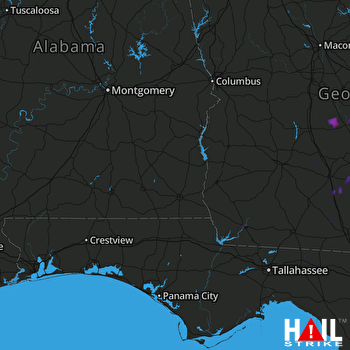 Hail Map Rochelle, GA 08-26-2017