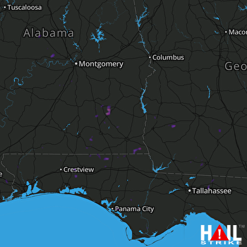 Hail Map Ariton, AL 09-16-2017