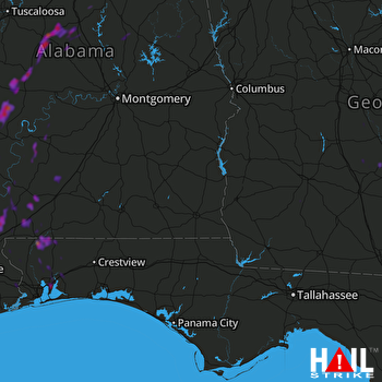 Hail Map Jay, FL 05-16-2018