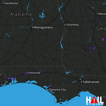 Hail Map Milton, FL 05-18-2018
