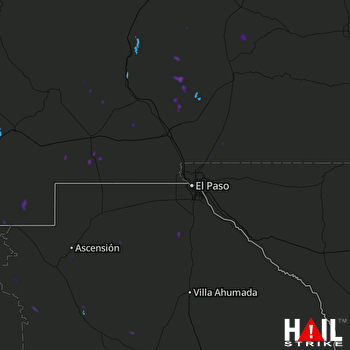 Hail Map EL PASO 08-20-2018