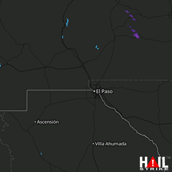 Hail Map EL PASO 06-23-2017
