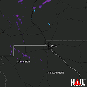 Hail Map EL PASO 06-24-2017