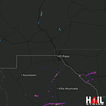 Hail Map EL PASO 09-16-2017