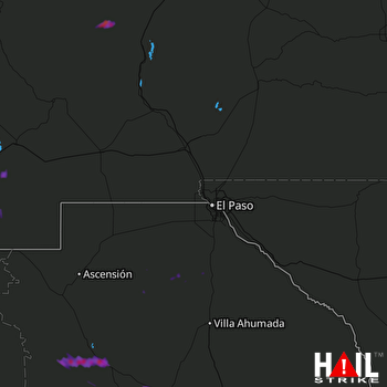 Hail Map EL PASO 09-30-2017