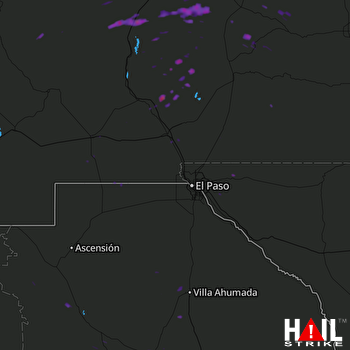 Hail Map EL PASO 10-06-2017