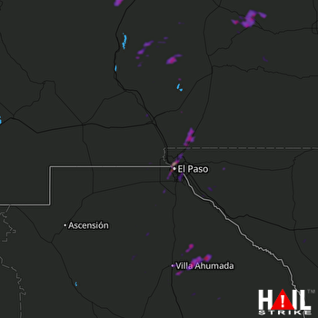 Hail Map Chaparral, NM 05-21-2018