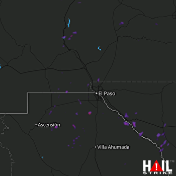 Hail Map Chaparral, NM 06-03-2018