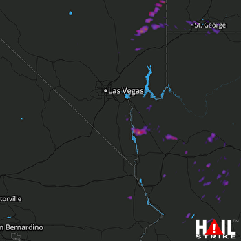 Hail Map Washington, UT 08-12-2017