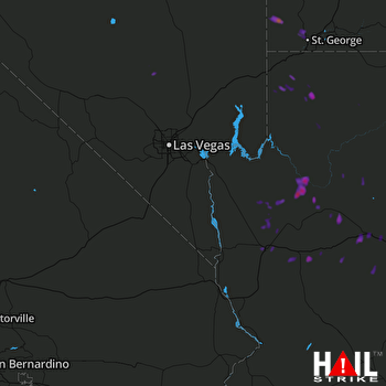 Hail Map LAS VEGAS 09-04-2017