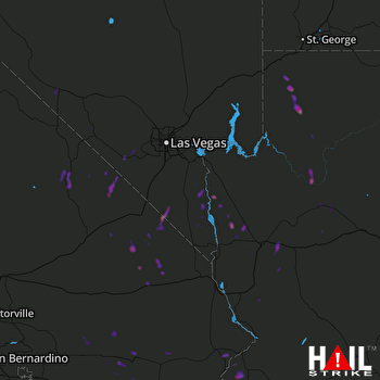 Hail Map LAS VEGAS 09-08-2017