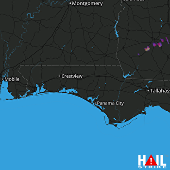 Hail Map Baconton, GA 05-25-2017