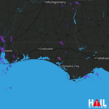 Hail Map Saraland, AL 06-03-2018