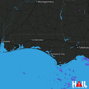 Hail Map EGLIN AFB 07-23-2018