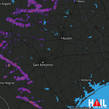 Hail Map Pearsall, TX 05-20-2017