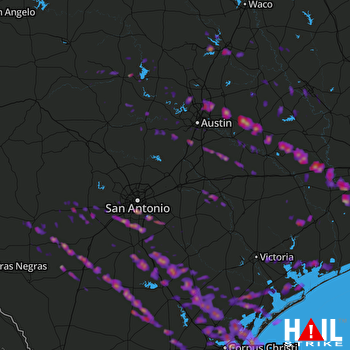 Hail Map Round Rock, TX 05-24-2017