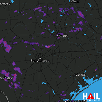 Hail Map Austin, TX 05-29-2017