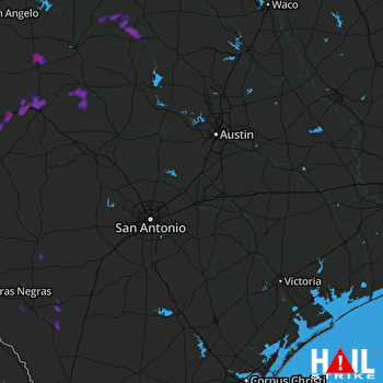 Hail Map Mason, TX 09-19-2017