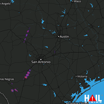 Hail Map Pearsall, TX 03-28-2018
