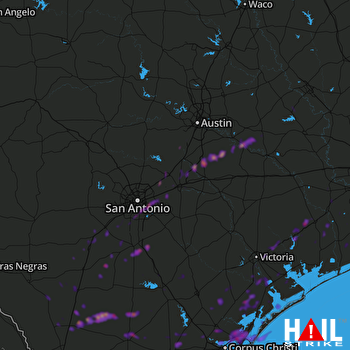 Hail Map Victoria, TX 03-29-2018