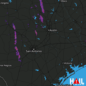 Hail Map Burnet, TX 05-15-2018