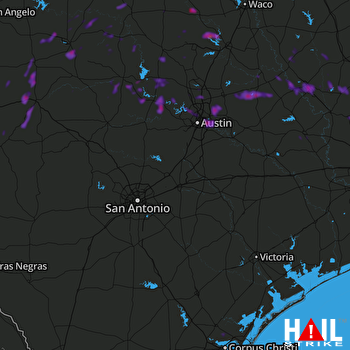 Hail Map Round Rock, TX 06-04-2018