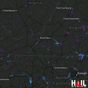 Hail Map High Point, NC 08-30-2018