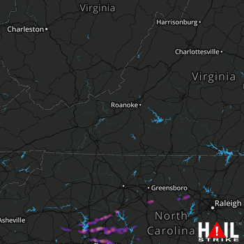 Hail Map Concord, NC 03-22-2017