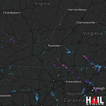 Hail Map Eden, NC 05-11-2017