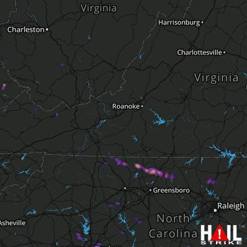 Hail Map Reidsville, NC 05-31-2017