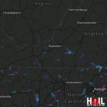 Hail Map Rocky Mount, VA 06-04-2017