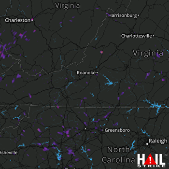 Hail Map Charleston, WV 06-13-2017