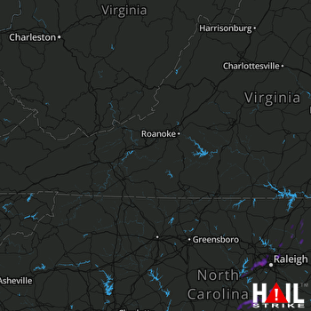 Hail Map Cary, NC 09-06-2017