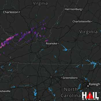 Hail Map Big Stone Gap, VA 05-05-2018