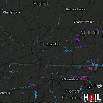 Hail Map Lexington, NC 05-10-2018