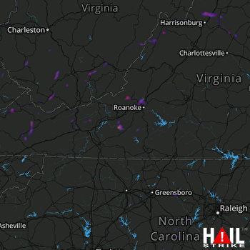 Hail Map Wytheville, VA 05-15-2018