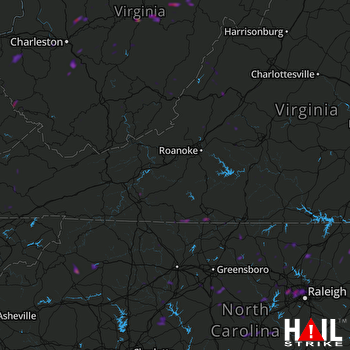 Hail Map Morrisville, NC 05-21-2018