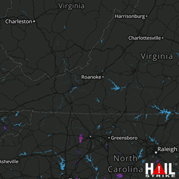 Hail Map Angier, NC 06-11-2018