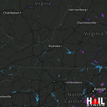 Hail Map Knightdale, NC 06-20-2018