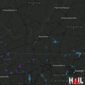 Hail Map Spruce Pine, NC 06-25-2018