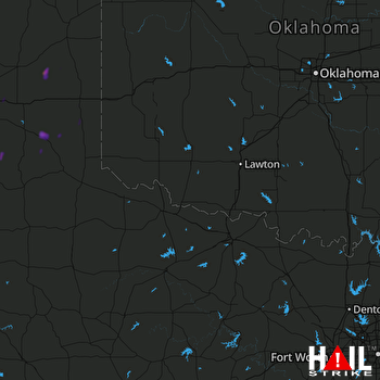 Hail Map ALTUS AFB 08-17-2018