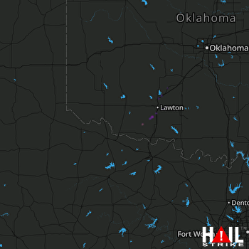 Hail Map Chattanooga, OK 03-23-2019