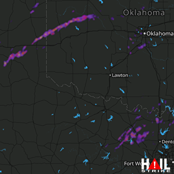 Hail Map Gainesville, TX 04-17-2019
