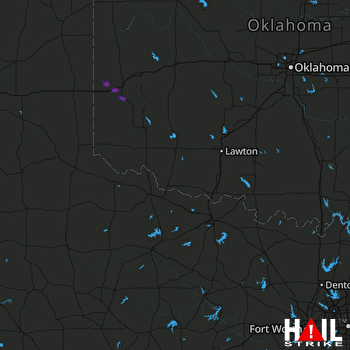 Hail Map ALTUS AFB 04-03-2020