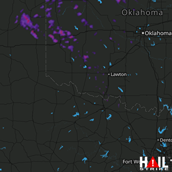 Hail Map Elk City, OK 06-22-2020