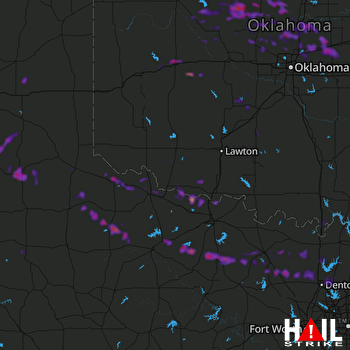 Hail Map Vernon, TX 05-28-2021
