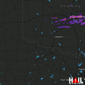 Hail Map Oklahoma City, OK 10-15-2021