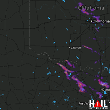 Hail Map Edmond, OK 11-11-2021