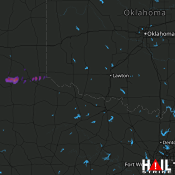 Hail Map Lockney, TX 04-15-2017
