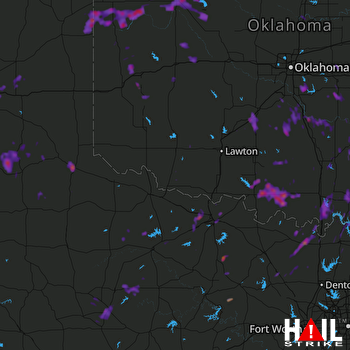 Hail Map Wichita Falls, TX 04-17-2017